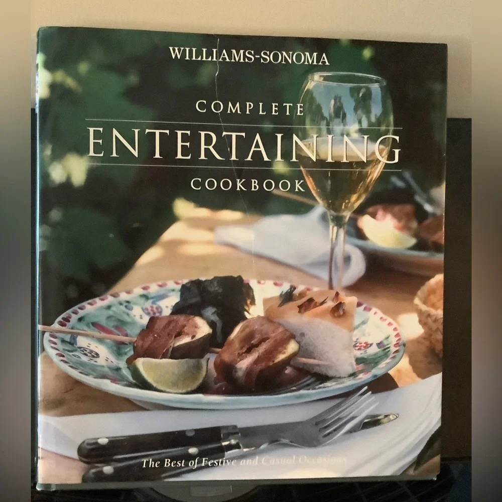 Williams-Sonoma Complete Book of Entertaining & Cookbook, hardcover.